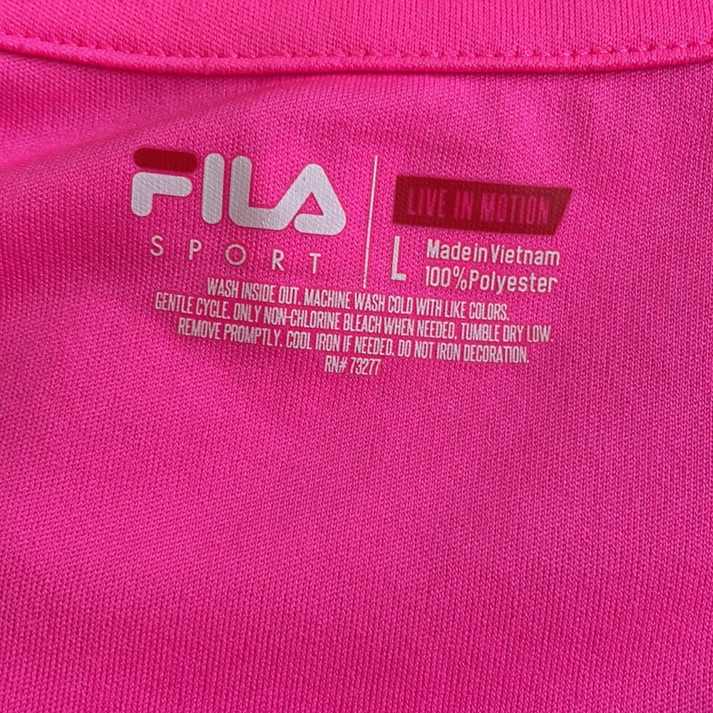 FILA Running Cropped Leggings in Colorful Floral Print and Matching Top - Picture 7 of 8